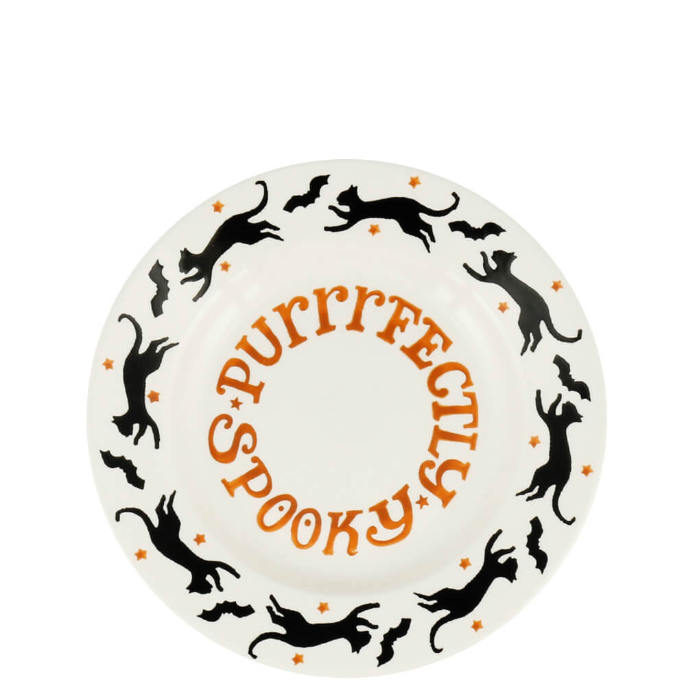 Emma Bridgewater The Wise Witches Black Cats 8.5 Inch Plate 